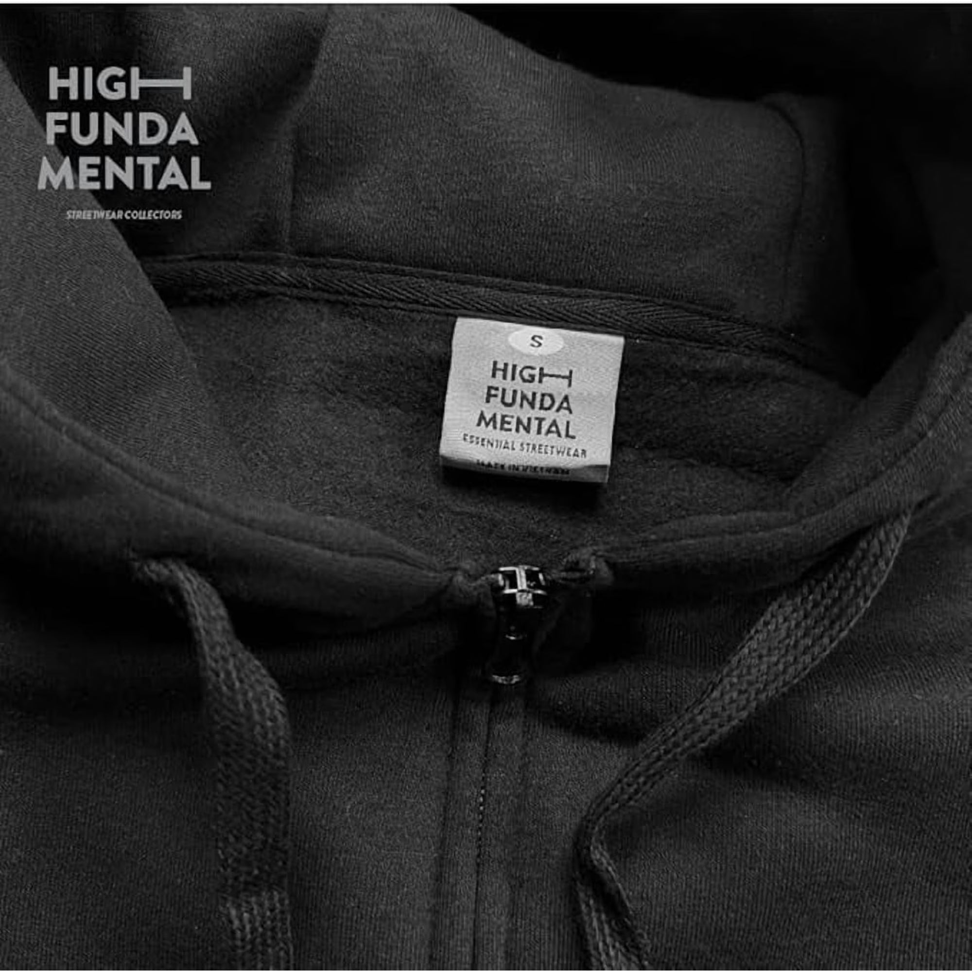 HighFundamental Zip Up Fleece Hoodie